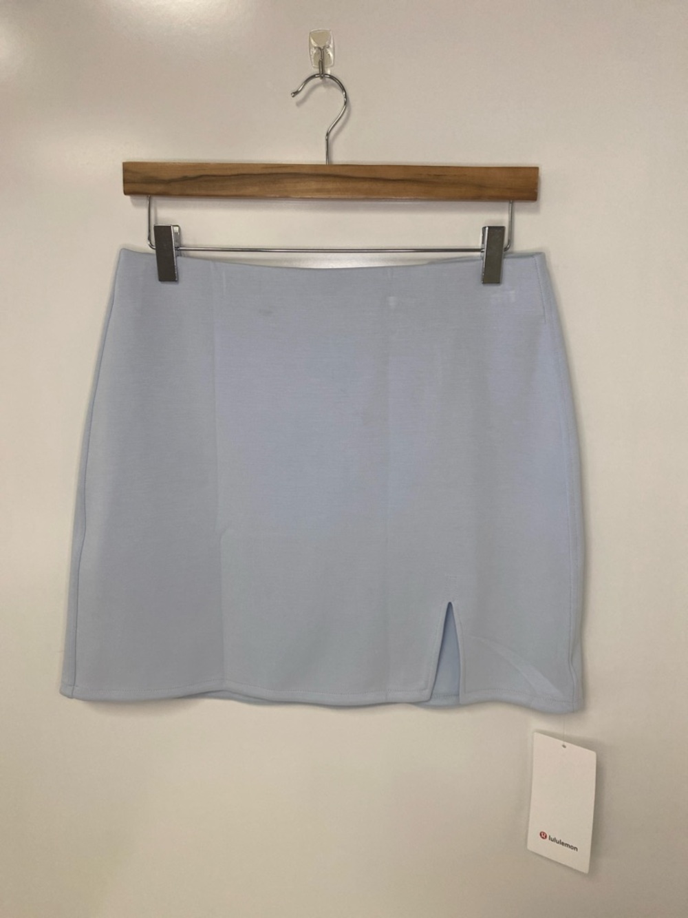 lululemon athletica Light Blue Mini Skirt with Front Vent